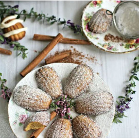 Goûter de Noël Gourmet - Grande Madeleine et glaçage de Noël