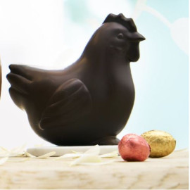 Lenôtre - Pâques - Poule Chocolat noir